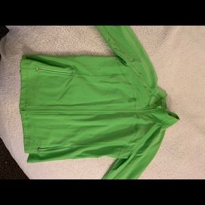 Green athletic jacket